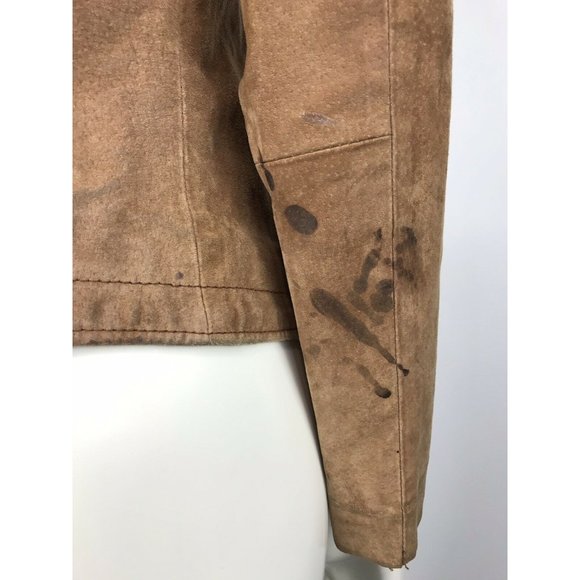 Charlotte Russe Women's Jacket Vintage 100% Leathe - Picture 9 of 11